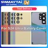 S24 Ultra Для Samsung Стеклянная Задняя Крышка Аккумулятора Панель Корпуса Задняя Дверца Чехол Детали Линзы Камеры Для S24U Крышка Аккумулятора