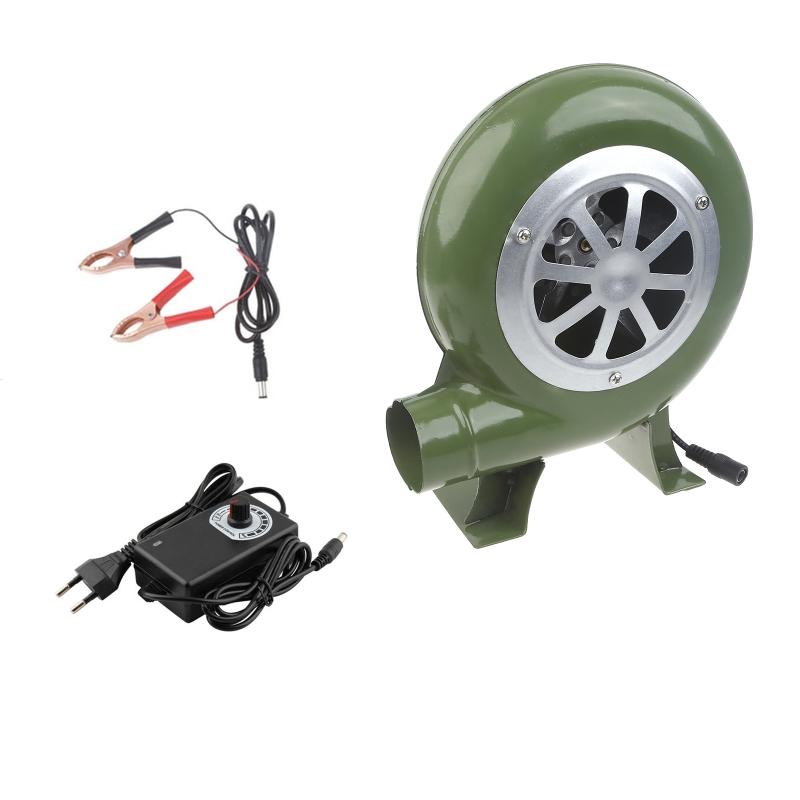 Электрический вентилятор для барбекю, 100 В, 220 В для барбекю, мини-кузнец, кузница, вентилятор 100-240 В с адаптером скорости, металлический зажим