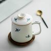 Чистая ручная роспись керамической чайной чашки фаленопсиса, офисная кружка, кружка для сепаратора воды для чая