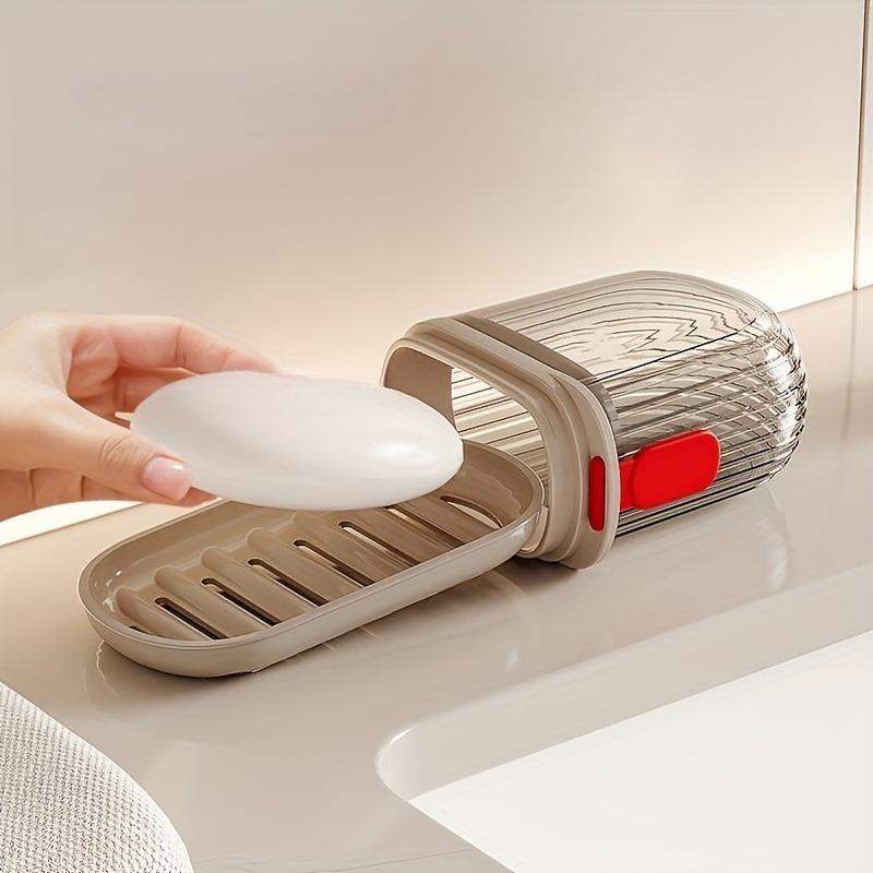 1/2 шт. Мини мыльница Дорожная мыльница для хранения Портативная крышка Прозрачная мыльница