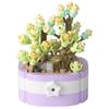 Potted Building Block Succulent Simulation Cactus Sunflower Micro Particle Building Block Toy Desktop Decoration Birthday Toy