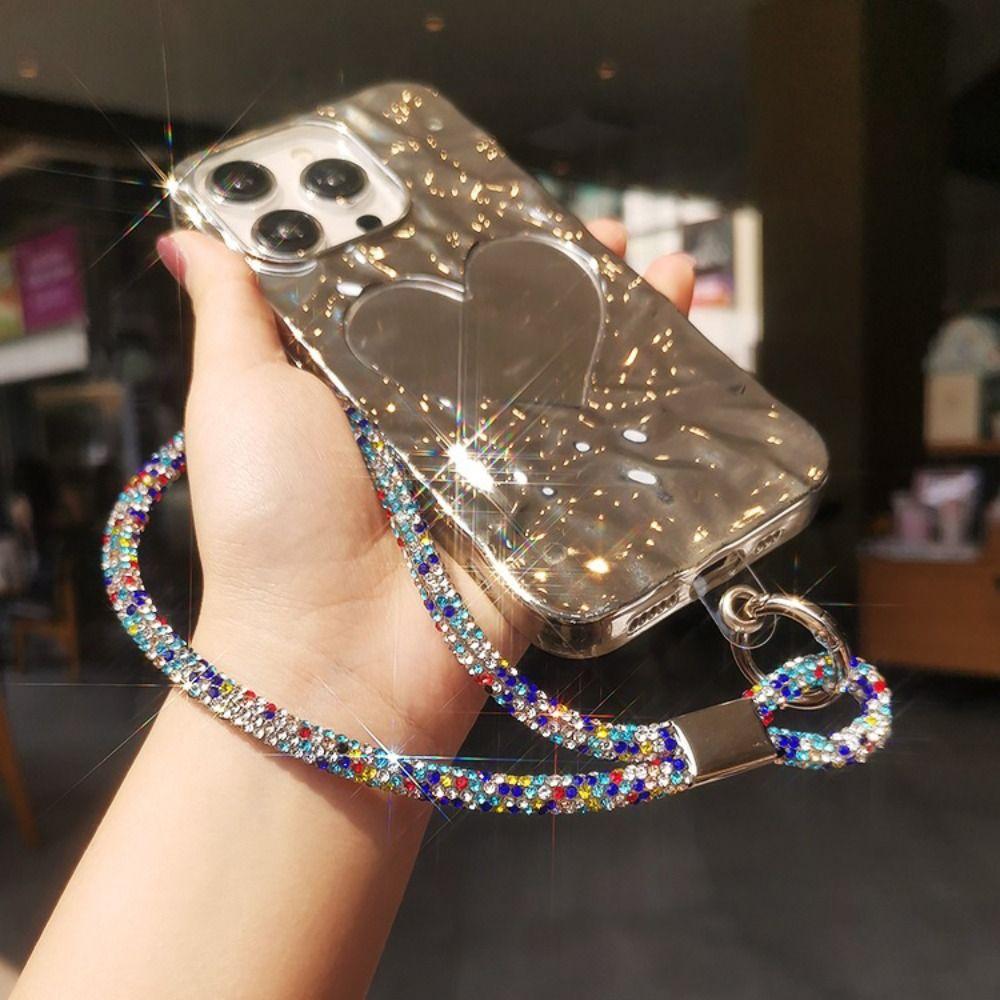 Блестящий шнурок для телефона со стразами Bling Bling Anti-lost Wrist Cable Аксессуары для телефона