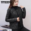 Женская осенне-зимняя маленькая куртка на хлопковой подкладке, короткое легкое пуховое пальто, тонкая зимняя парка со стоячим воротником среднего возраста, верхняя одежда