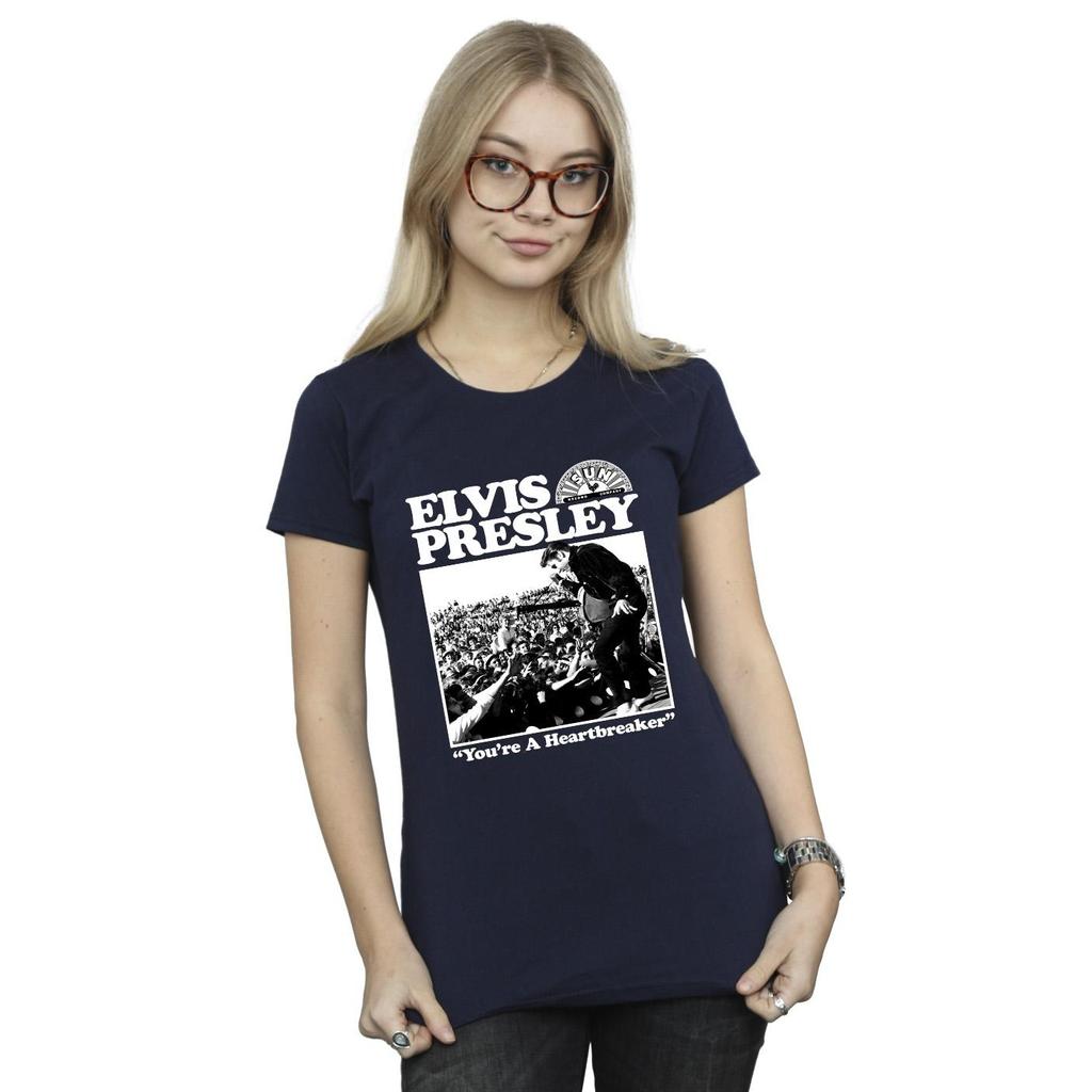 Elvis Womens/Ladies A Heartbreaker Cotton T-Shirt