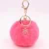 Bag Charm Pompom Pendant Fluffy Plush Ball Keyring Fashion Fur Ball Key Chain  Women Girls