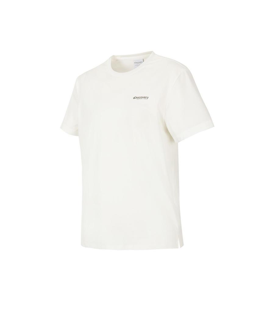 DISCOVERY EXPEDITION Women'S Logo-Point Running T-Shirt (Cream)
