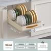 Pull-Out Basket Drawer Dish Rack for Kitchen Cabinet Storage