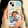 Милый Чехол для Телефона G-Gabbys D-Dollhouse Для IPhone 16 15 14 11 12 13 Pro Max Plus Задняя Кожаная Крышка