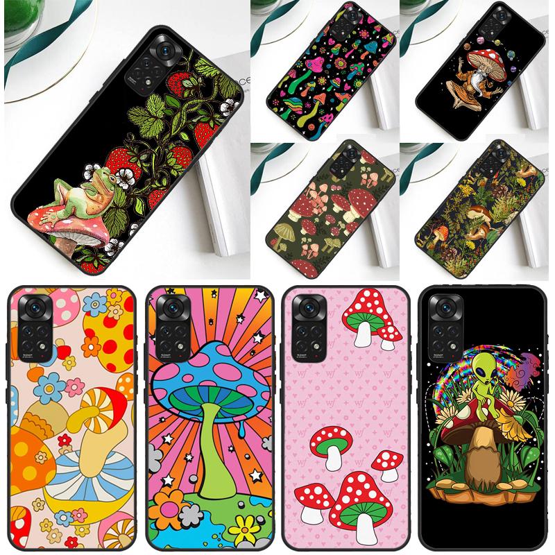 Чехол Hippie Mushroom Frog shrooms для Xiaomi Redmi Note 13 Pro 14 12 9 10 11 Pro 10S 11S 12S Redmi 10C 13C 14C 12C