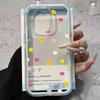 Ins цветной цветок подходит для чехла для мобильного телефона Apple 17promax iPhone16 два в одном 14/15 цветная кромка 13 комплектов