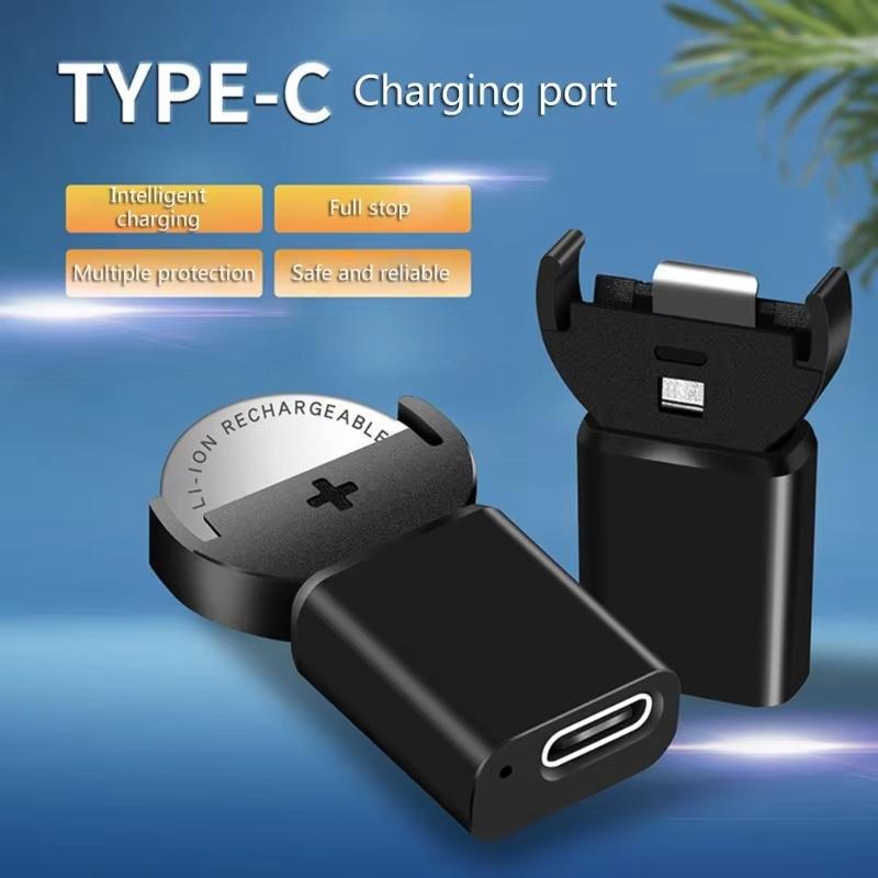 For LIR2032 LIR1632 LIR LIR LIR2032H Type C Batteries Long-Lasting Battery Charger Type-C Lithium Coin Battery Charger