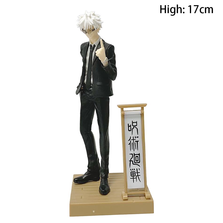 17cm Anime Figure Jujutsu Kaisen Diorama Satoru Gojo Suguru Geto Suit Anime Model Boxed Toys Figurine Birthday Gift