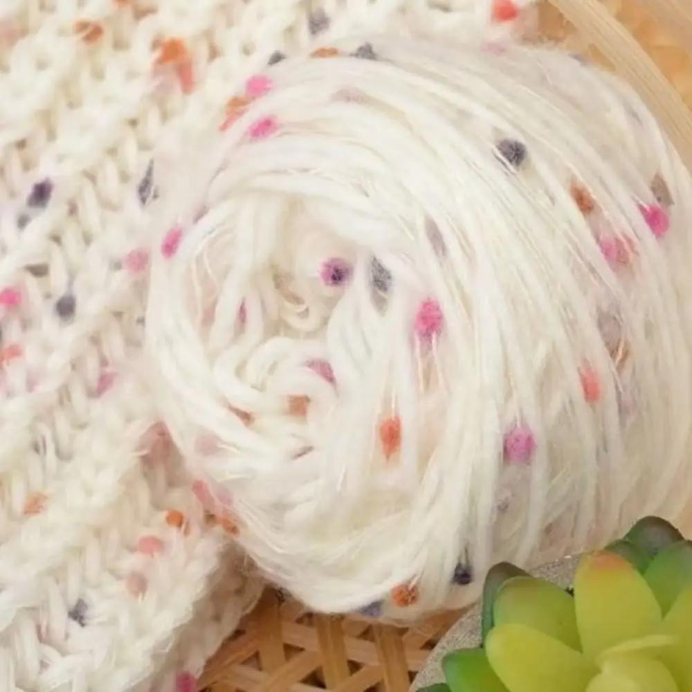 50г/Клубок Цветная Мохеровая Пряжа Радужные Бобы Шерсть Хлопковая Пряжа Толстая Нить Хлопковая Пряжа Вязальный Крючок Нить для Вязания Свитер Шарф Поделки