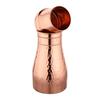 Copper Bottle with Built In Glass Joint Free and Carving Design With Glossy Finish Bottle for Ayurvedic Health Benefits Yoga (1000 ML, Copper)