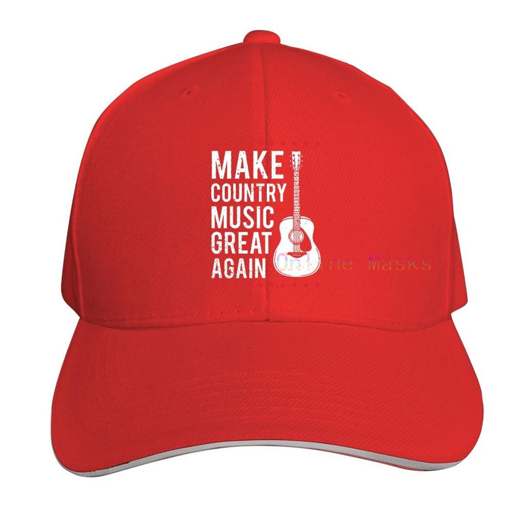 Make Country Music Great Again Hat,Washed Cowboy Baseball Cap Unisex and Women Trucker Hat Dad Cap