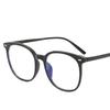 Transparent large-frame glasses tortoiseshell leopard print plain glasses can be equipped with myopia lenses