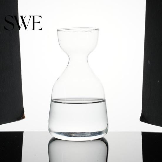 Hydroponic Plant Propagation Jar Glass Vase, Clear Artistic Container, Avocado Contemporary Holder Vase Desktop Decoration Ideal Gift for Gardeners