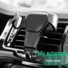 New Gravity Metal Car Phone Holder: Multifunctional Air Vent Mount with Buckle Support