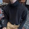 Men's Turtleneck Shirts Long Sleeve Pullover Tee Male Casual Slim Fit Undershirt Base Layer Top for Daily Sports Street