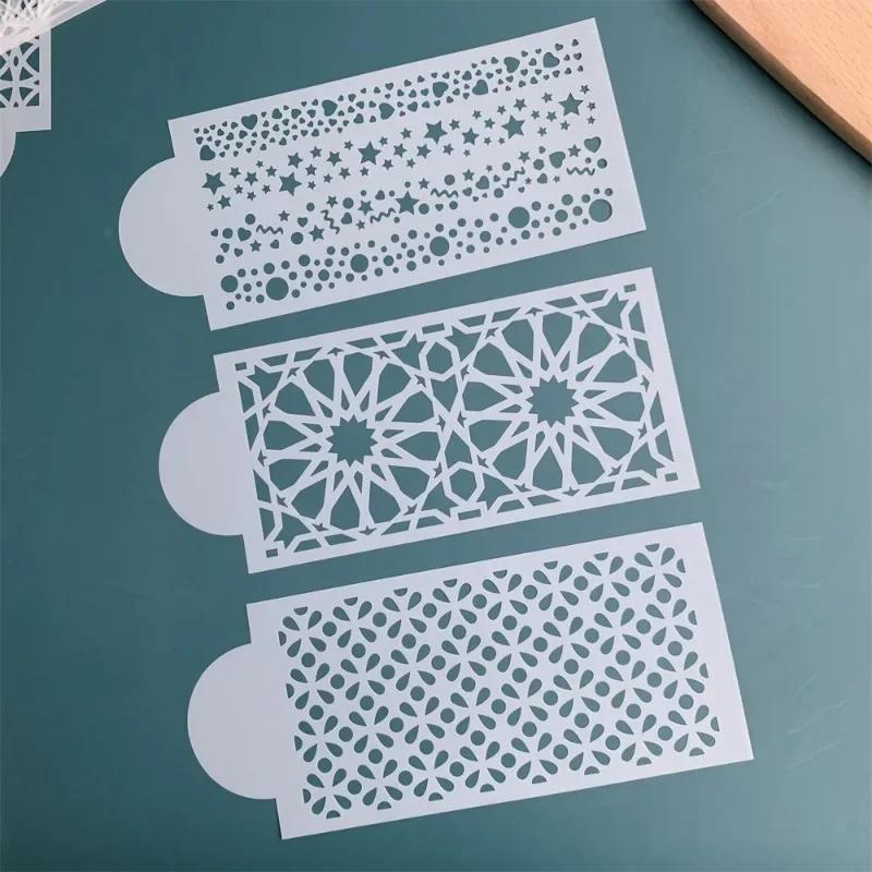 Сетка для помадки, штампы для торта, трафареты, тиснение, инструмент для украшения, пластиковая распылительная форма, свадебное печенье, шоколадный рисунок, живопись