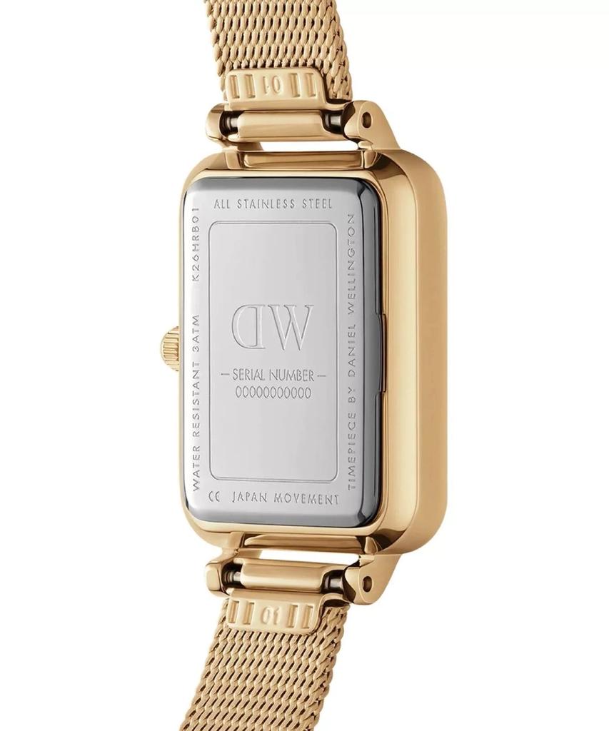 ЖЕНСКИЕ ЧАСЫ DANIEL WELLINGTON Quadro Pressed Evergold Изумрудные 20 мм DW00100561 + КОРОБКА (zw505m)