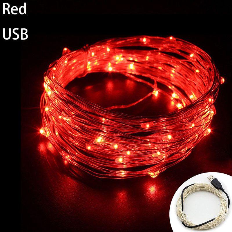 Премиальная светодиодная медная гирлянда 5/10 м USB для вечного домашнего декора
