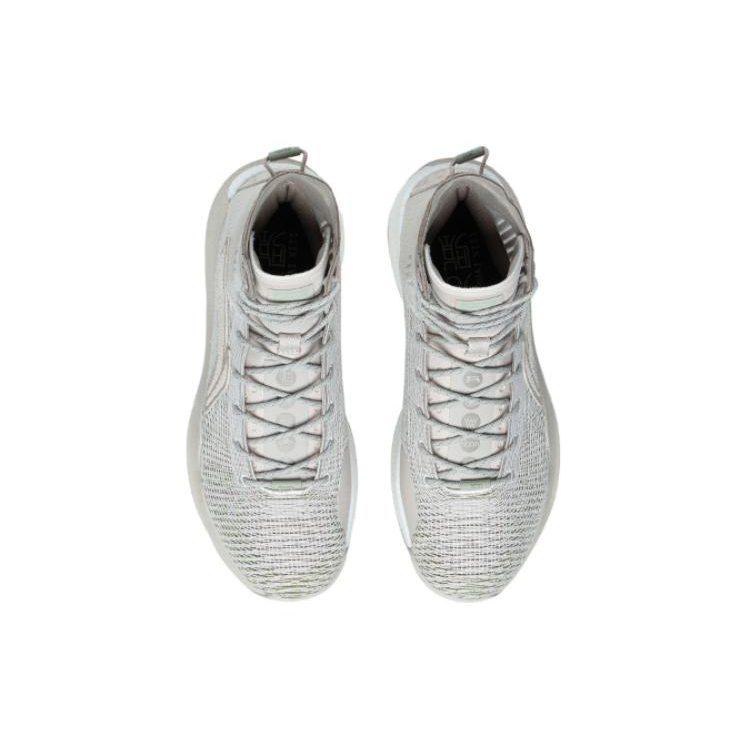 Li Ning YuShuai 13 Boom Песчаный Ястреб Нескользящие, Износостойкие, Легкие Высокие Баскетбольные Кроссовки Мужские Серые ABAP065-21