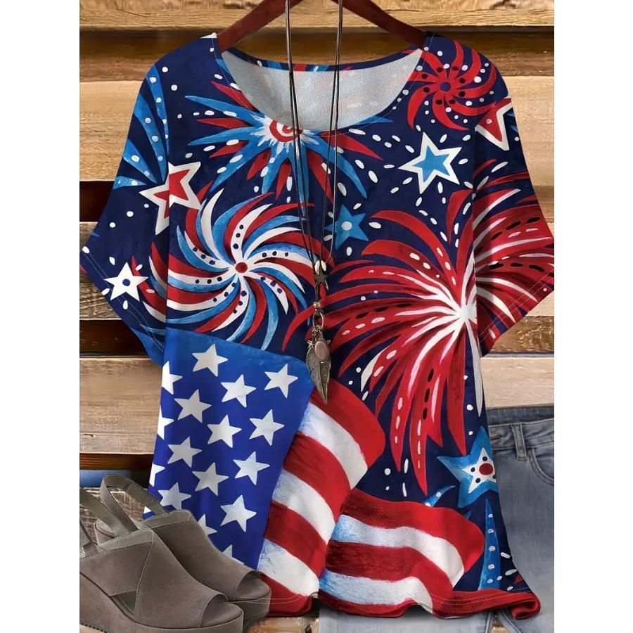 XL-7XL Плюс Размер Короткие Рукава Круглый Вырез Футболка Для Женщин Топы 3D Печать С Якорем Рисунок Футболки