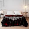 System of a Down dove design, black & red. Flannel blanket for bedroom, living room, sofa, and nap sofas.