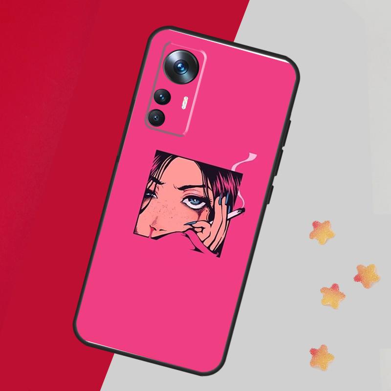 Эстетика девушки-аниме в стиле поп-арт для POCO F5 X3 X5 Pro F3 F4 M5s X4 GT Чехол для Xiaomi 13 14 Pro 11T 12T 13T Pro 12 Lite 12X