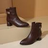 Кожаные ботильоны с острым носком для женщин. Дизайнерская мягкая подошва. Бархатные женские туфли. Модные осенне-зимние женские ботинки челси.
