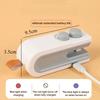2 In 1 Mini Bag Heat Sealer Storage Package Snack Sealer Clip Handheld Plastic Bag Heat Sealing Machine USB Rechargable