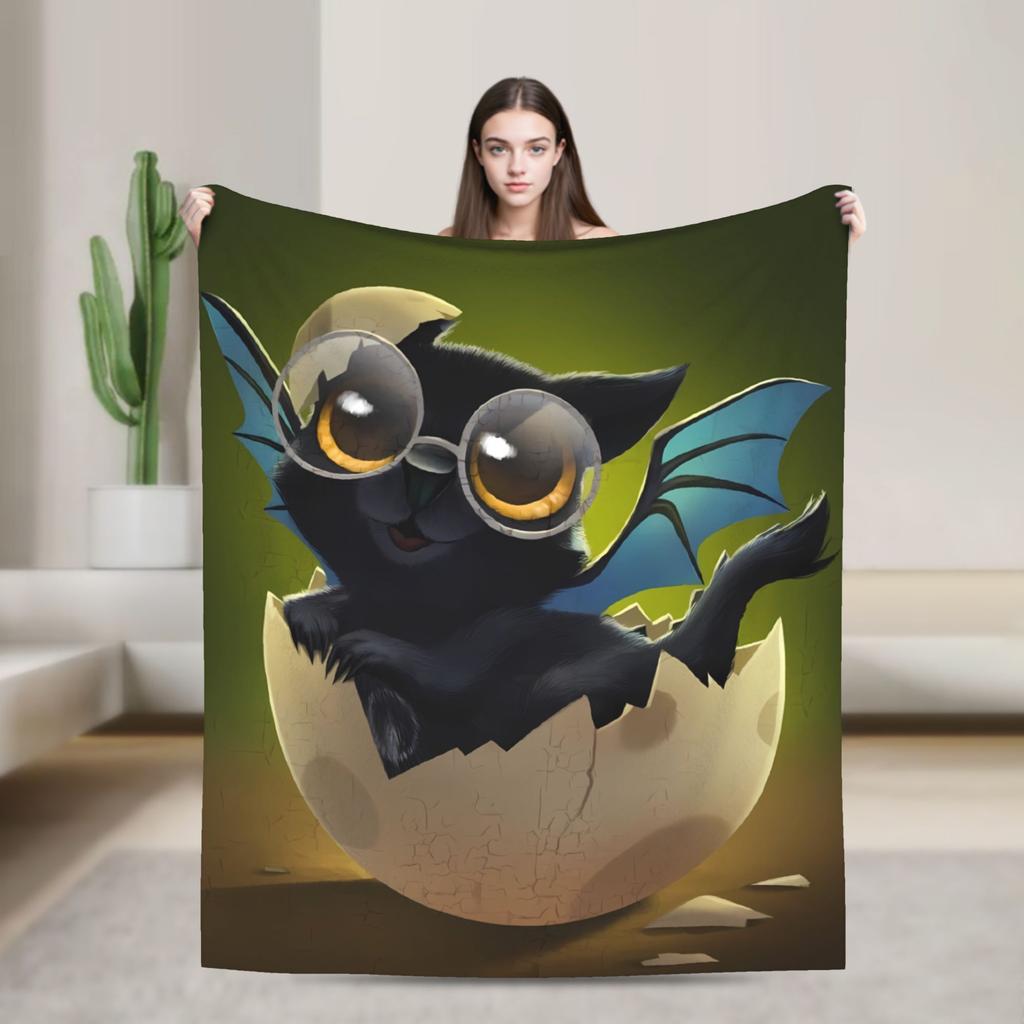 Trollhunters Tales Of Arcadia Blankets Travel Flannel Throw Blanket For Couch Chair Sofa Bed Warm Soft Bedspread Birthday Gift