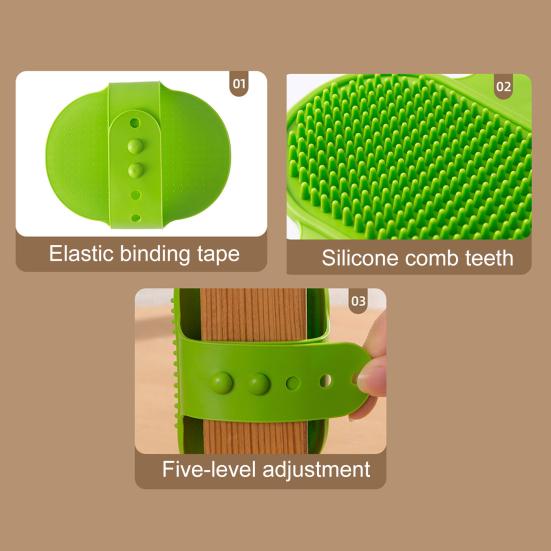 Cat Self Grooming Brush Adjustable Corner Cat Face Itch Scratching Brush Table Leg Silicone Massage Comb for Indoor Long Short Haired Cats