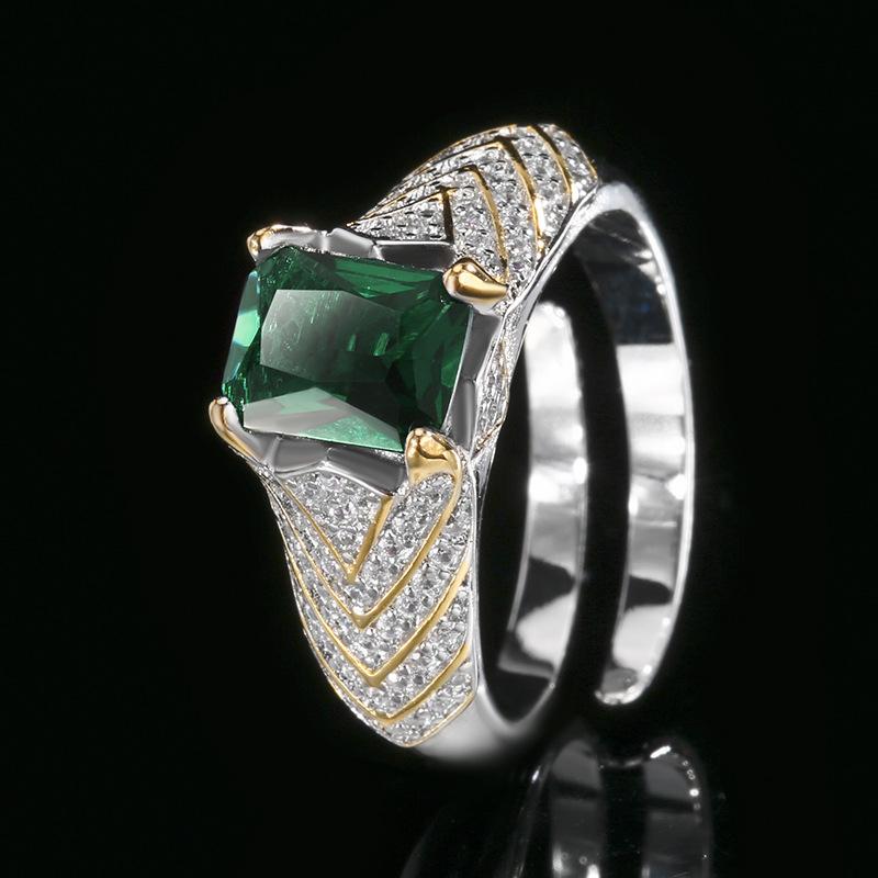 Ювелирное кольцо, инкрустированное красным корундом, циркониевое кольцо, женская легкая роскошь премиум