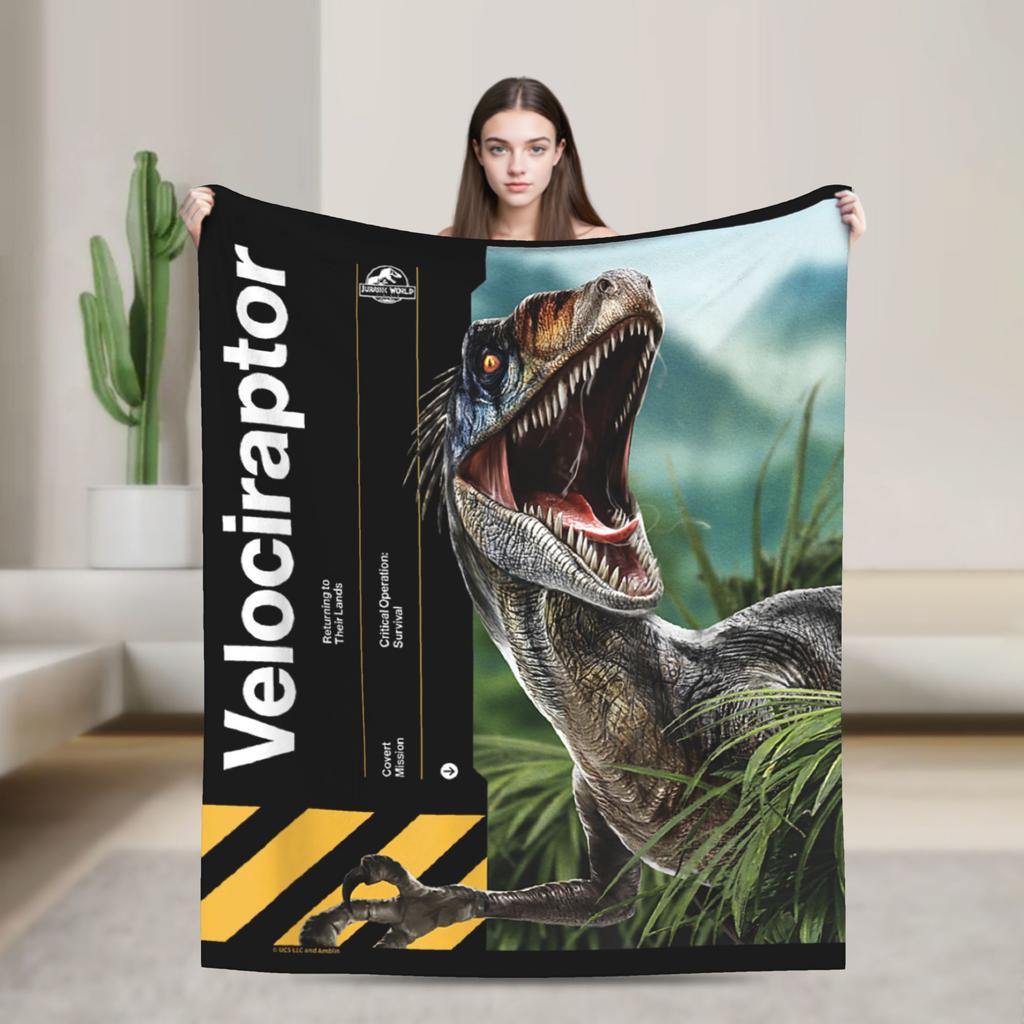 Jurassic Spinosaurus Dinosaur Facts World Flannel Blankets Science Funny Throw Blankets Sofa Couch 200x150cm Quilt Ultra-Soft