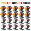 12V 24V Dual-sides LED Side Marker Lamps Rear Signal Indicator Light Tail Brake Warning Lights for Truck Trailer Lorry Van RV