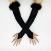 Elegant 1920s Party Fingerless Gloves for Women Long Length Arm Sleeves for Various Occasion Teaparty Dressingup Armwear