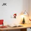 Creative Seasonal Stickers Christmas Snowman Switch Sticker, Removable Decorative PVC Decal, Peeking Ornaments Cartoon Wall Art for Holiday
