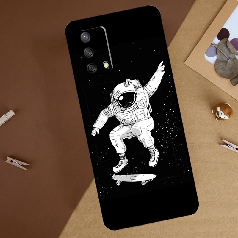 Эстетичный Космический Лунный Астронавт Для Oppo A18 A38 A58 A78 A98 A40 A60 A80 A74 A94 A54 A16 A76 A96 A15 A57S A17 A77 Чехол для Телефона