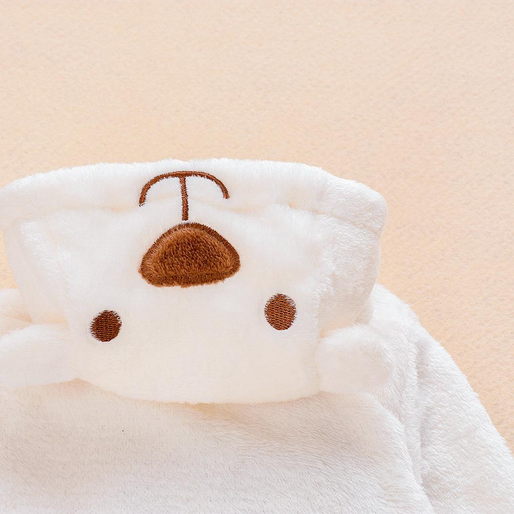 YUBAOBEI Детский осенне-зимний костюм, комбинезон для новорожденных девочек и мальчиков, белый комбинезон из кораллового флиса, одежда для младенцев