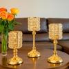 Vintage Candlestick European Style Tea Light Holder Decorative Gold Candelabra  Wedding Decor