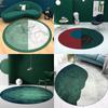 Modern Home Decor Carpet Living Room Family Bedroom Dark Green Carpet Room Decor Chair Floor MATS Washable Entrance Doormats 3D
