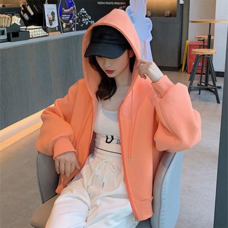 Короткая куртка, женский весенне-осенний свитер, женский однотонный кардиган с длинными рукавами, топы, бархатные женские топы