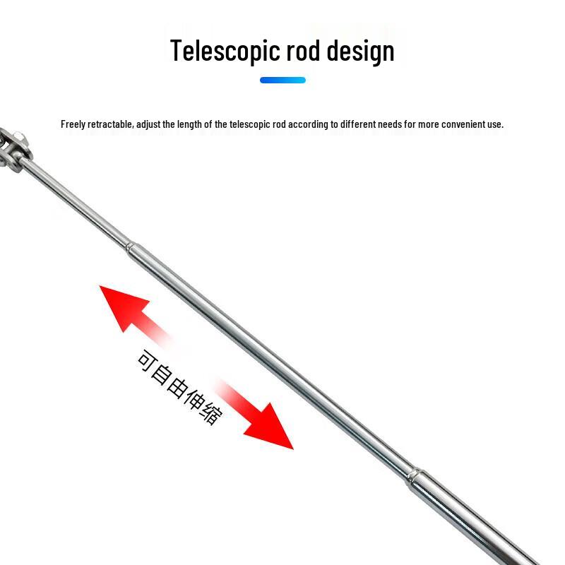 Foldable Oval Telescopic Inspection Mirror