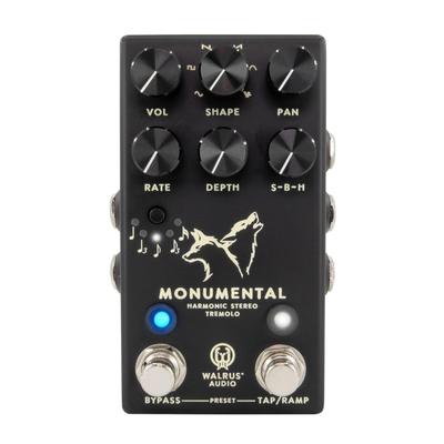 WALRUS AUDIO Monumental Harmonic Stereo Tremolo Гармонический Стерео Тремоло ЧЕРНЫЙ WAL-MONUME