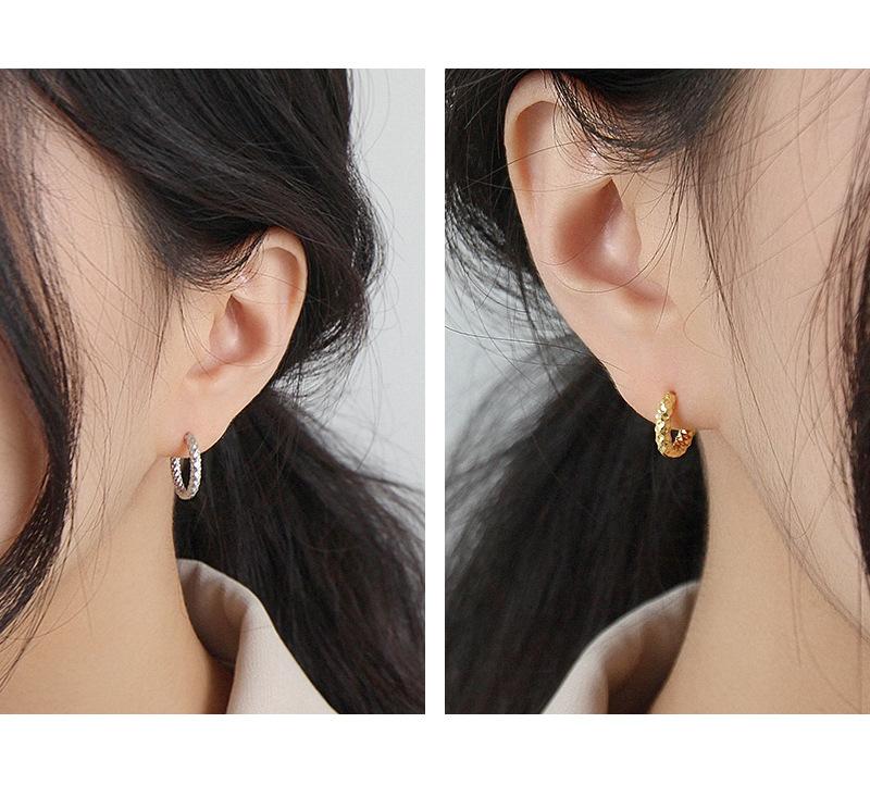 Fashion 925 Silver Earrings Jewelry Luxury 925 Sterling Silver 18K Gold Plated Hoop Earrings Jewelry for Women