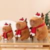 Adorable Brown Capybara Plush Toy Soft Cuddly Cushion For Christmas Decor 30cm To 50cm
