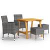 Day and Night - Day and Night Gray 5-Piece Garden Dining Set