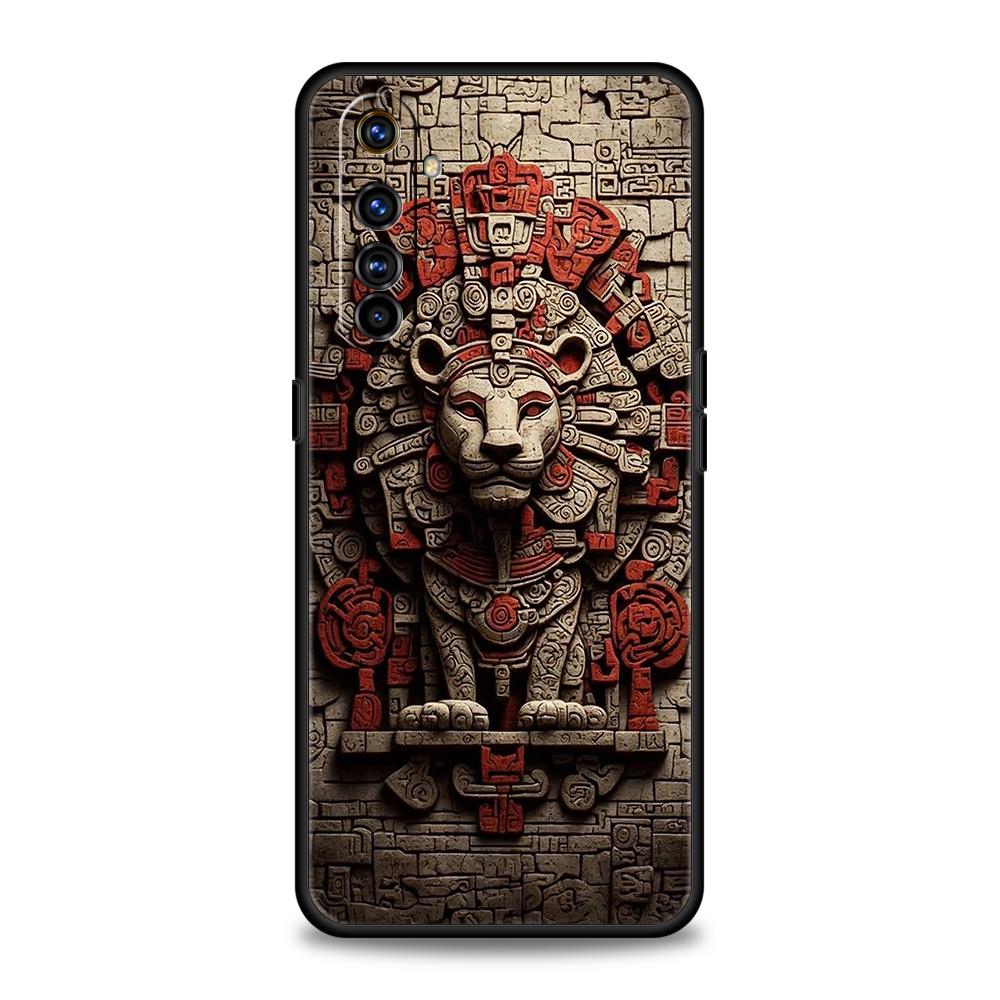 Чехол для телефона для Oppo A17 A31 A54 A57 A78 A79 A80 A98 Find X5 X6 Reno 7 8 10 11 12 13 F Pro Мягкий чехол из ТПУ Винтажная роспись с тотемами
